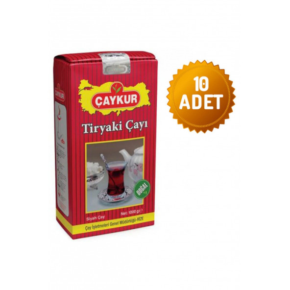 Çaykur Tiryaki Çay 1 Kg 10 Adet