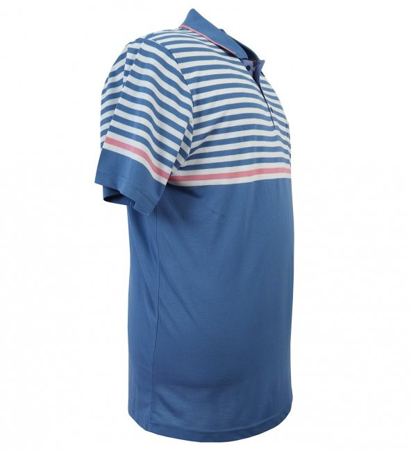 Büyük Beden Erkek Tişört Panolu Pike Polo Yaka Cepli - 5