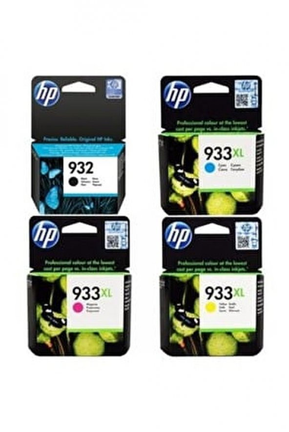 Hp 932 / Hp 933XL Kartuş 4 Lü Set