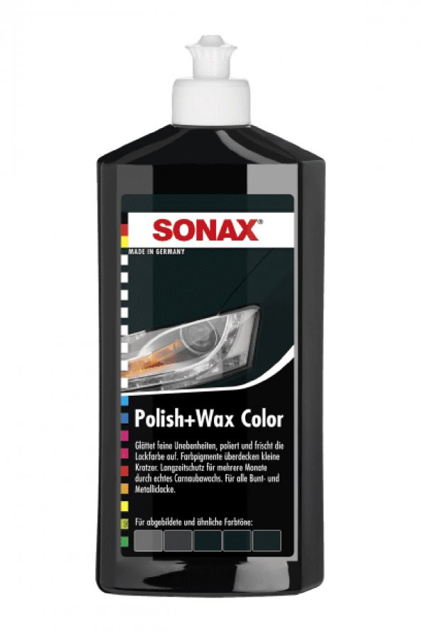 Sonax Renkli Nano Parlatıcı ve Koruyucu Cila Siyah 250 ml