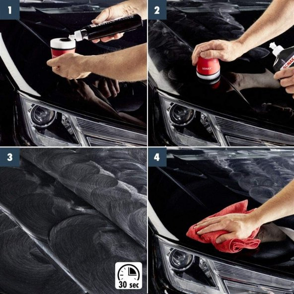 Sonax Renkli Nano Parlatıcı ve Koruyucu Cila Siyah 250 ml - 3