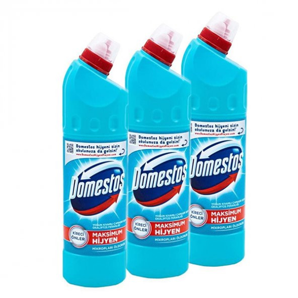 Domestos Çamaşır Suyu 750 ml Okaliptüs Ferahlığı, 3 lü