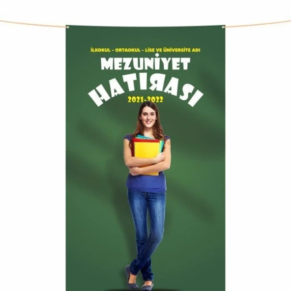 Mezuniyet Hatırası Pankartı-9- 150x250 cm - 2