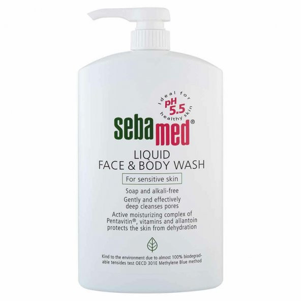 Sebamed Liquid Face & Body Wash 1000 ml Likit Yüz ve Vücut Temizleme Jeli