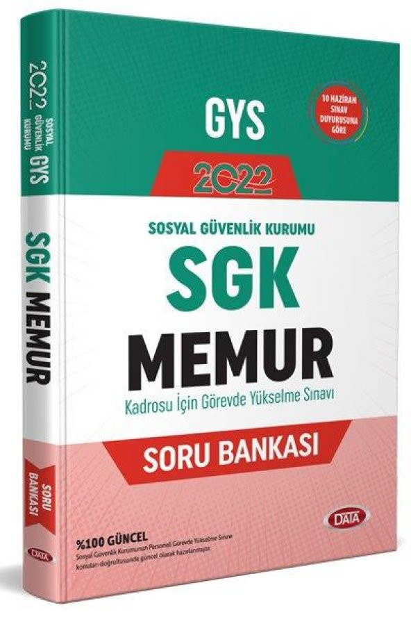 2022 SGK Memur Soru Bankası Data Yayınları