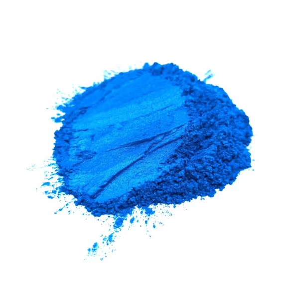 EPOKSİ METALİK PİGMENT SEDEFLİ TOZ BOYA KOYU MAVİ RENK 50 GR - 2