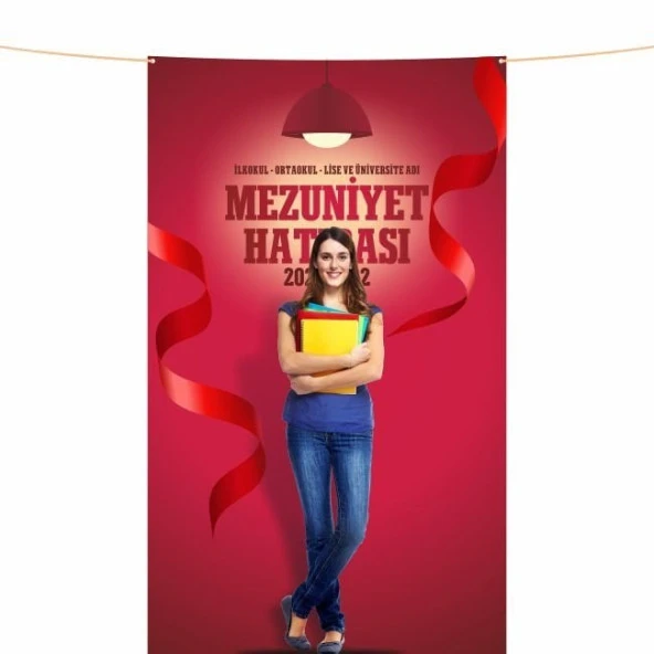 Mezuniyet Hatırası Pankartı-14- 150x250 cm - Resim 2