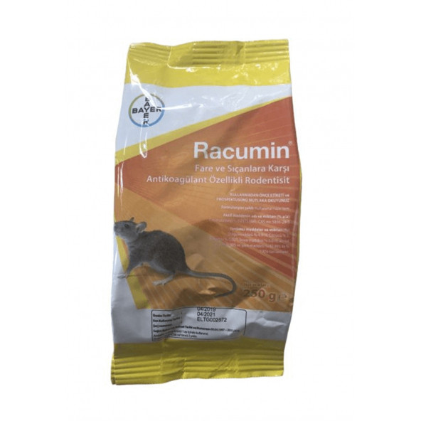 Racumin Fare ve Sıçan Buğday Yemi Zehiri 250 gr