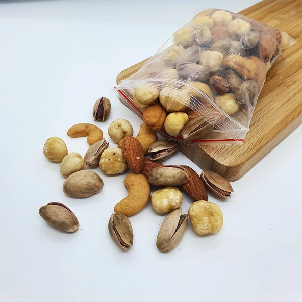 Dilşeker Vip Hazır Keseli Paketlenmiş Düğün, Nişan ve Kına Kuruyemiş Çerezi 100 Adet 50 Gram - 3