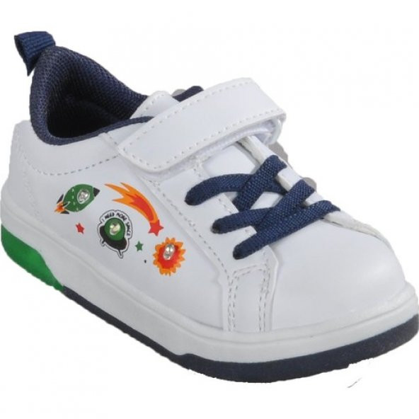 Cool Beyaz Yeşil IŞIKLI Bebek Spor Ayakkabı
