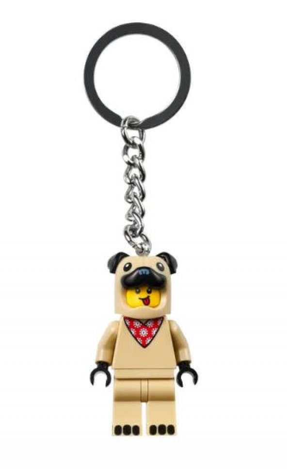Lego 854158 French Bull Dog Guy Keyring - Resim 2