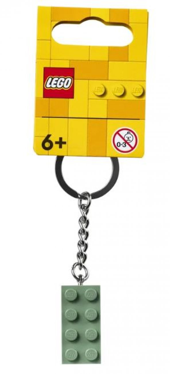 Lego 854159 2x4 Kum Yeşili Anahtarlık