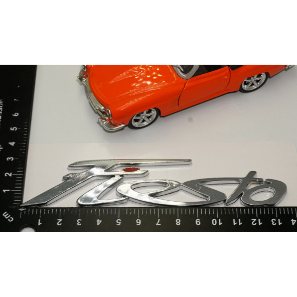 Ford Fiesta Bagaj Krom ABS 3M 3D Yazı Logo Amblem - 5