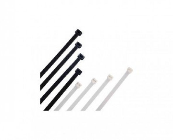 Kablo Bağı & Plastik Kelepçe & Cırt Kelepçe 4,8x300 Siyah 100 Adet
