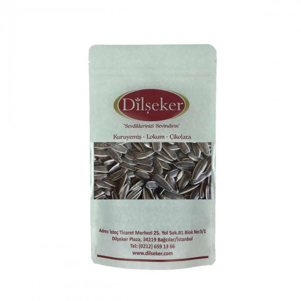 Dilşeker Çiğ Siyah Dakota Duble Ayçekirdeği 250 Gram - Resim 3