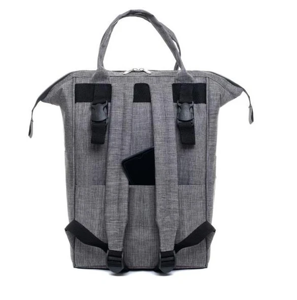 Bebex Bag-Z Organizatör Anne Bebek Bakım Sırt Çantası Açık Gri - 4