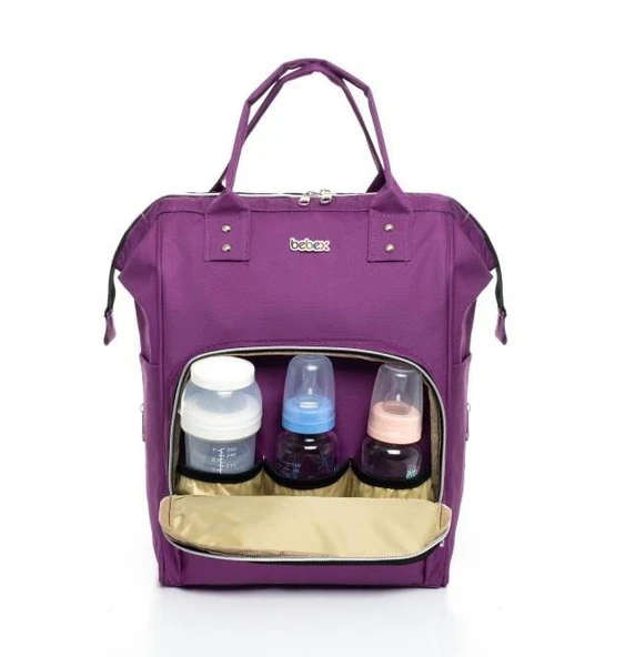 Bebex Bag-Z Organizatör Anne Bebek Bakım Sırt Çantası / Mor - 2