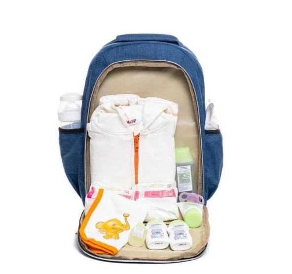 Bebex Bag-X Organizatör Anne Bebek Bakım Sırt Çantası Mavi - 3