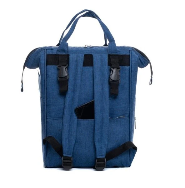 Bebex Bag-Z Organizatör Anne Bebek Bakım Sırt Çantası Parlement / Mavi - 4