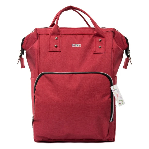 Bebex Bag-Z Organizatör Anne Bebek Bakım Sırt Çantası Kırmızı - 2