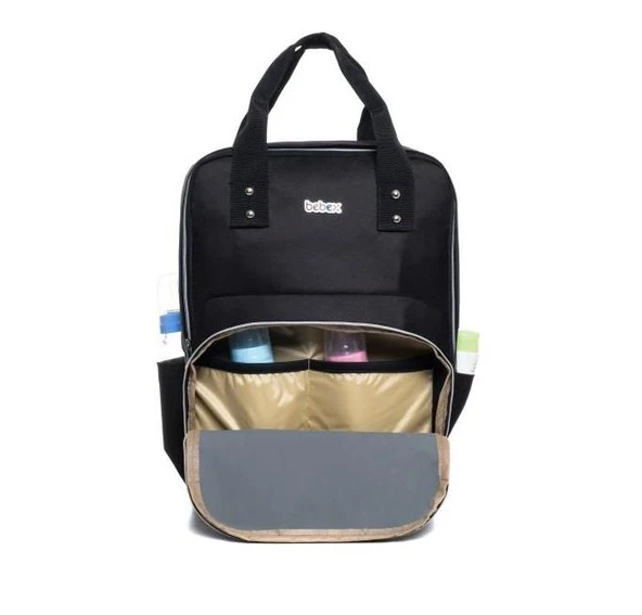 Bebex Bag-S Organizatör Anne Bebek Bakım Sırt Çantası Siyah - 2