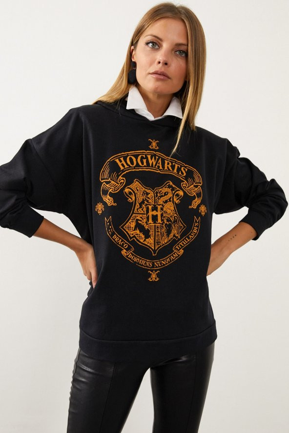 HOGVARTS YAZI BASKILI SWEATSHIRT - 3