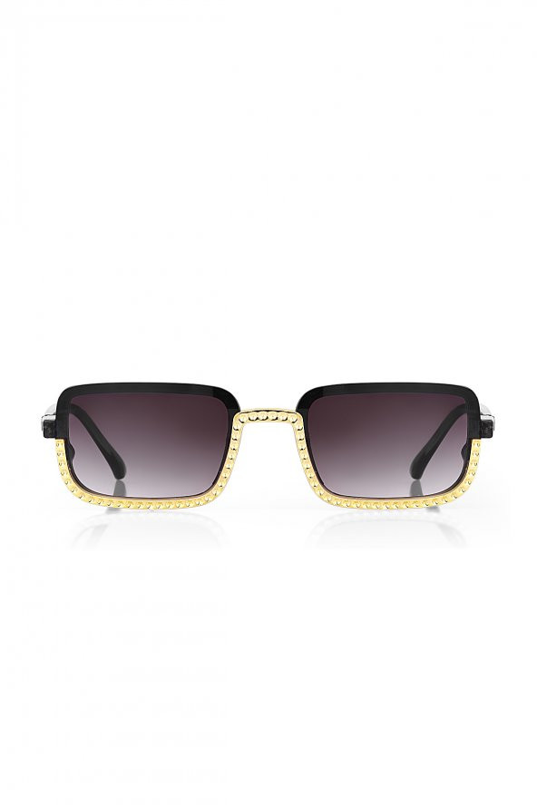 Royal Club de Polo Barcelona Kadın Siyah Güneş Gözlüğü RPSC001201 - Resim 2