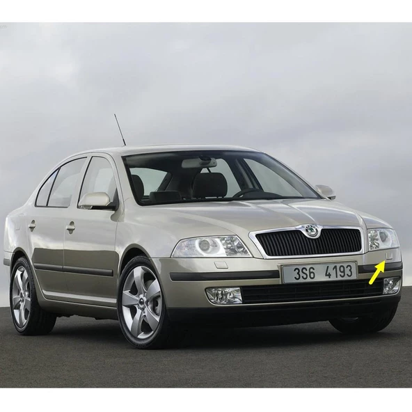 Skoda Octavia 2 A5 2005-2008 Sol Ön Far Yıkama Kapağı 1Z0955109 - 2