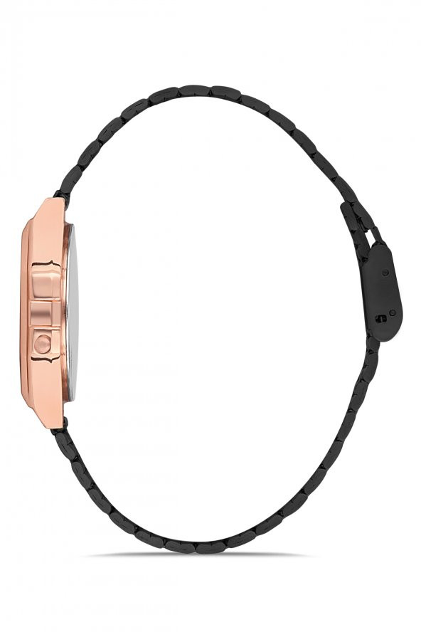 Aqua di Polo 1987 Unisex Siyah  Retro Çiçek Desenli Dijital Kol Saati APWA063802 - Resim 6