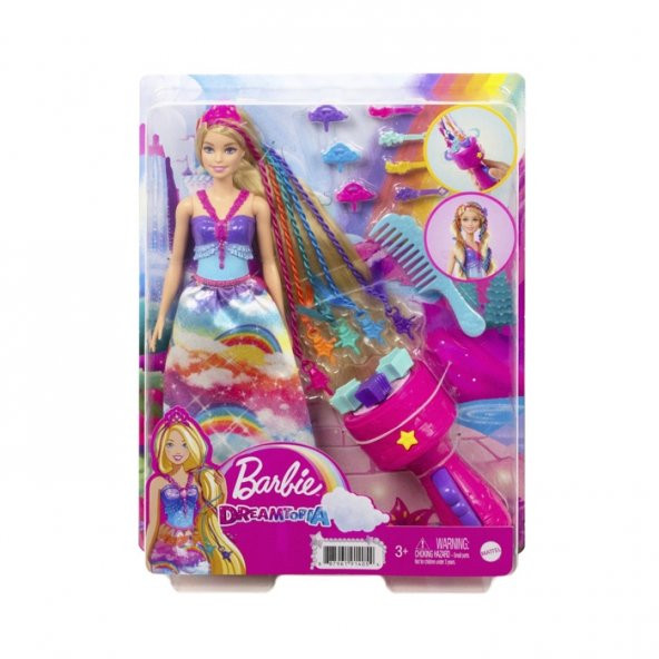 Barbie Dreamtopia Örgü Saçlı Prenses ve Aksesuarları