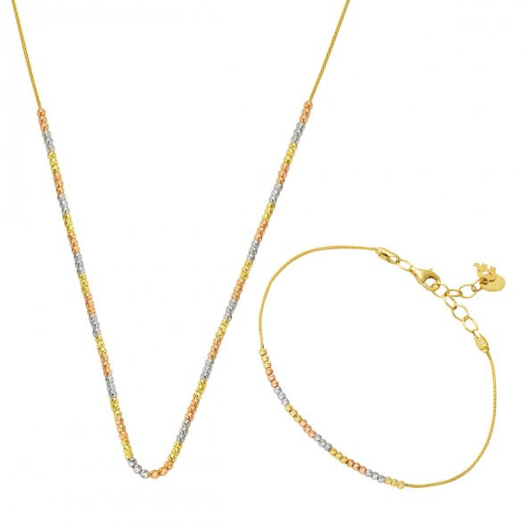 Dorika Top Altınlı 14 Ayar Takı Seti ürün görseli 1