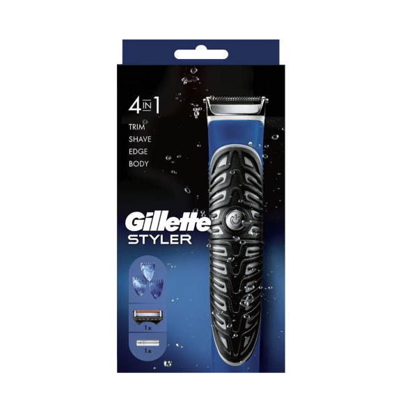 Gillette Fusion Proglide Styler 4'ü 1 Arada Erkek Tıraş Makinesi (Tıraş Bıçağı, Kenar Düzeltici, Sakal Sekillendirici ve Vücut) 4987176164810