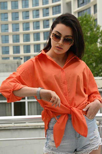 Kadın Yan Büzgülü Gömlek 1212-22 - 12