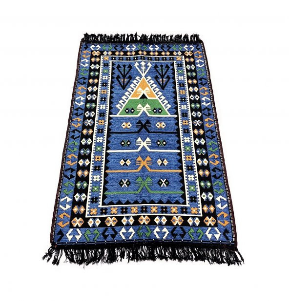 Shark Anadolu Seccade Kilim 12 Mavi - 2