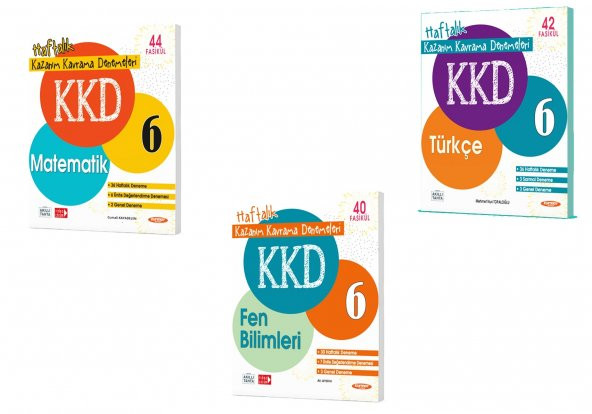 Kurmay 6. Sınıf Matematik Türkçe Fen Kazanım Kavrama Deneme Kkd Seti 2023