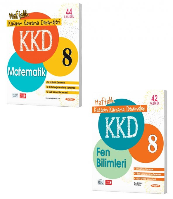 Kurmay 8. Sınıf Matematik Fen Bilimleri Kazanım Kavrama Deneme Kkd Seti 2023
