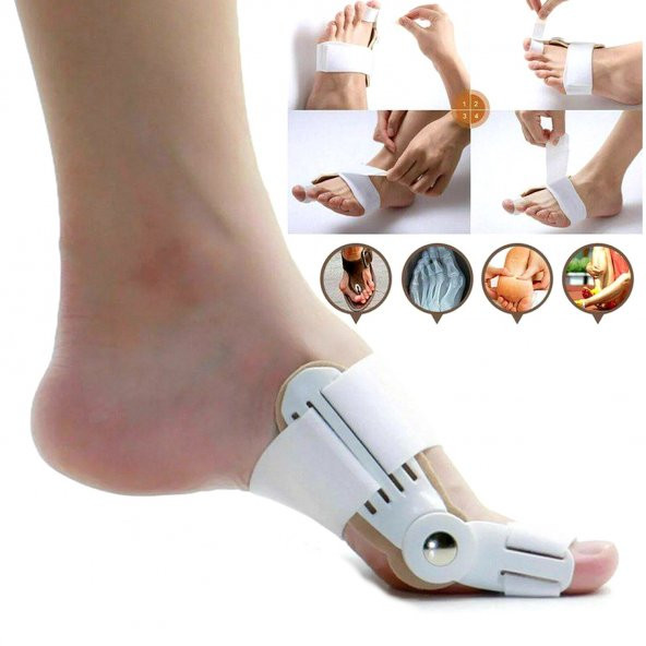 Ayak Baş Parmak Kemik Koruyucu Bunyon Kemik Çıkıntı Düzeltici Makaralı Gece Ateli Halluks Valgus