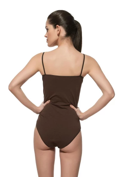 Özkan Bayan İp Askılı Likralı Çıtçıtlı Kancalı Body 0603 - Resim 8