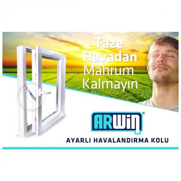 Arwin Sol Açılım Pencere Kademeli Havalandırma Kolu Pvc Kilidi - 10