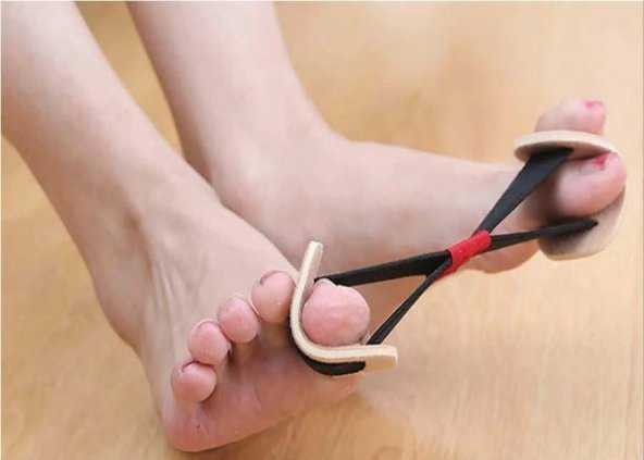 Ayak Parmak Egzersiz Lastiği Baş Parmak Kemik Düzeltici Egzersiz Bandı - 4