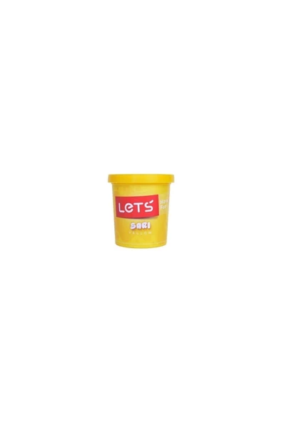 Lets Tek Renk Oyun Hamuru Sarı 115 Gram (Tekli)