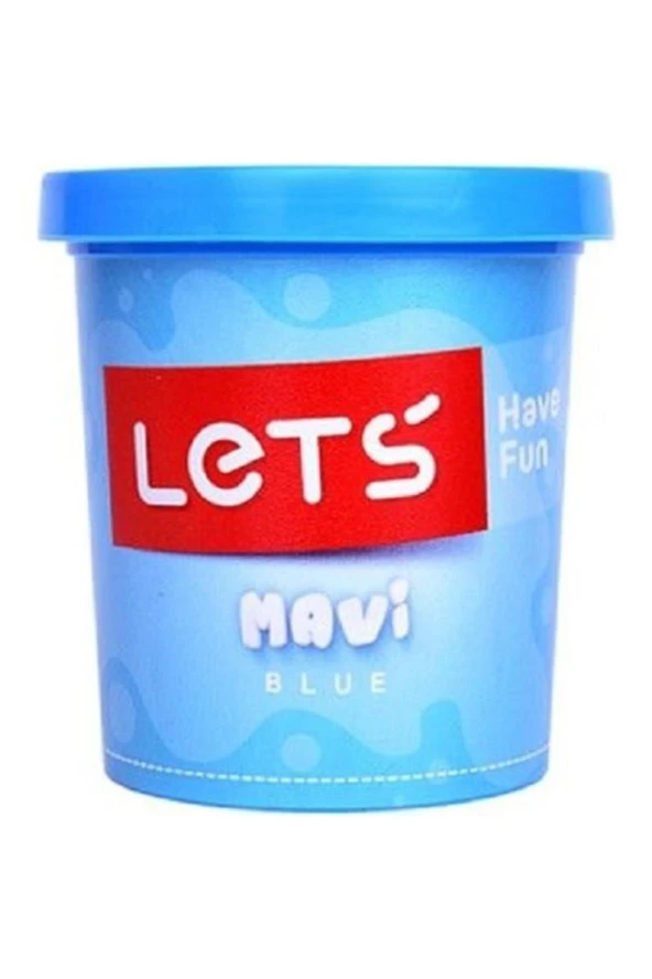 Lets Tek Renk Oyun Hamuru Mavi 115 Gram (Tekli)