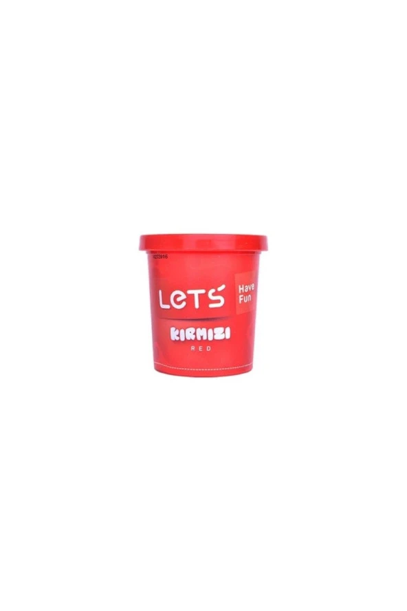 Lets Tek Renk Oyun Hamuru Kırmızı 115 Gram (Tekli)
