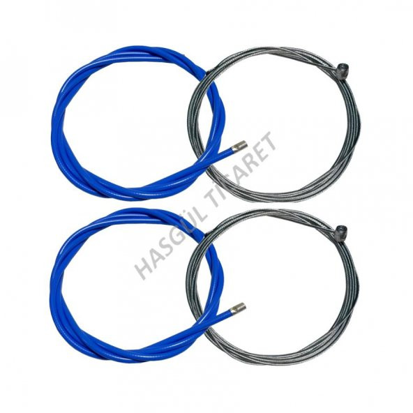 Hsgl Bisiklet Fren Mavi Kablo Tel Papuç Pipo Set Bisiklet Fren Sistemleri Yedek Parça Aksesuar - 5