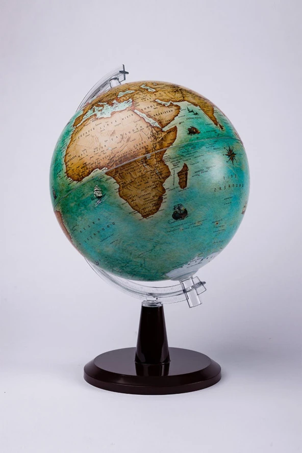 Gürbüz Işıksız Antik Dünya Küresi Modern Seri 20 Cm Çap - Resim 3
