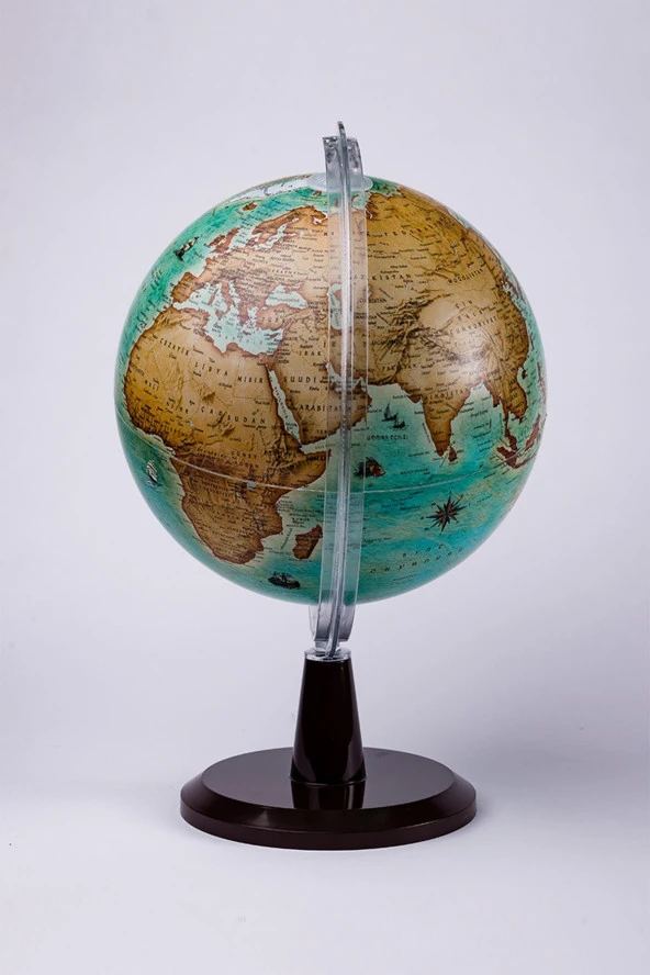 Gürbüz Işıksız Antik Dünya Küresi Modern Seri 20 Cm Çap - Resim 5