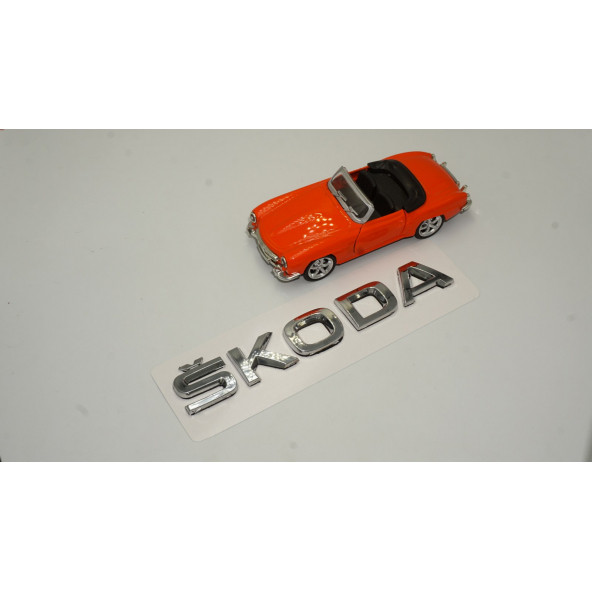 Skoda Bagaj Krom ABS 3M 3D Yazı Logo Amblem - 2