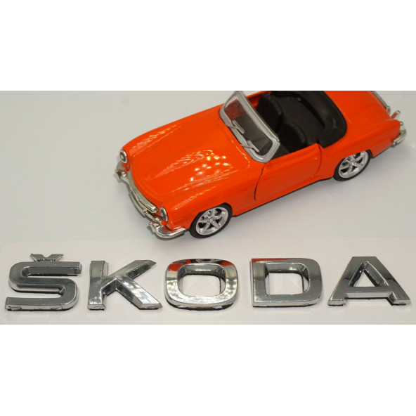 Skoda Bagaj Krom ABS 3M 3D Yazı Logo Amblem - 3