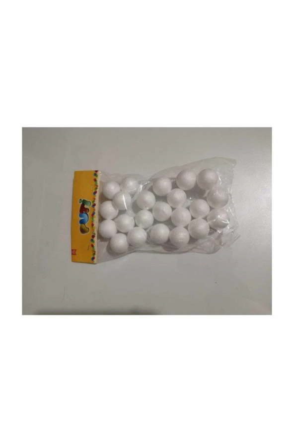 Puti Köpük Top 3 Cm 20 Adet Köpük Top