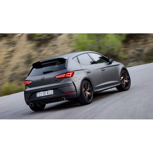 Seat Leon Cupra Bagaj Parlak Siyah ABS 3M 3D Yazı Logo Amblem - 4